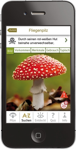 App Pilze bestimmen fürs iPhone