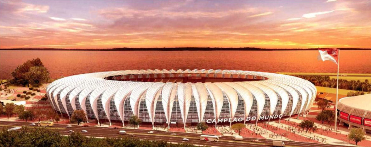 Das neue Beira-Rio-Stadion in Porto Alegre mit dem Hightex-Membrandach.Foto: www.hypestudio.com.br Das neue Beira-Rio-Stadion in Porto Alegre mit dem Hightex-Membrandach.Foto: www.hypestudio.com.br