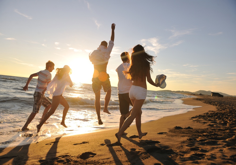 Freizeit mit Freunden. So! Soll Urlaub sein
