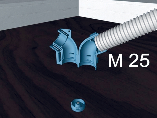 Wand- und Deckenkrümmer 30 Grad - Für Rohre von 20 bis 25 Millimeter Wand- und Deckenkrümmer 30 Grad - Für Rohre von 20 bis 25 Millimeter