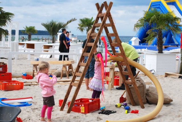 Bauspielpatz am Ostseestrand