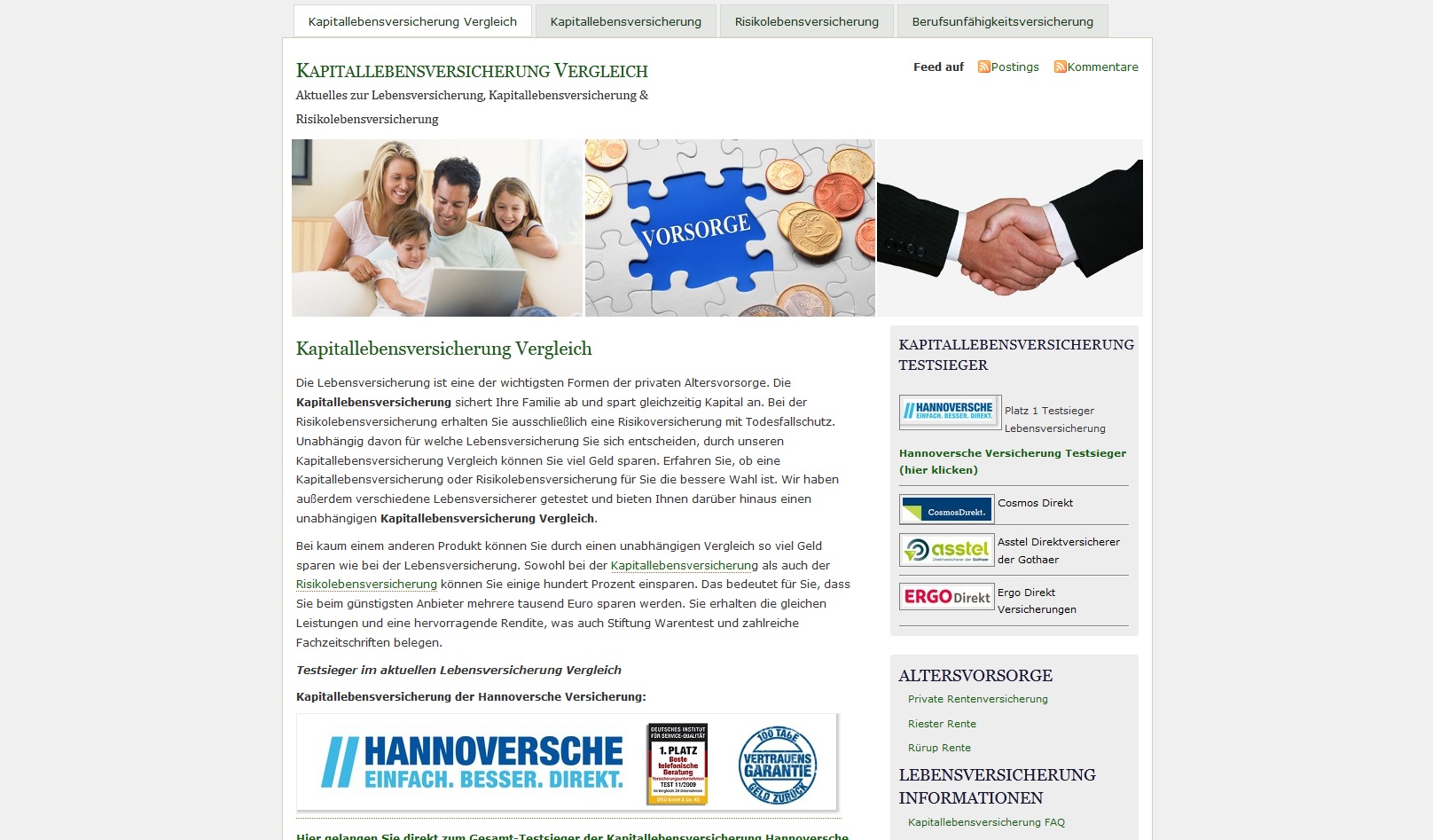 Kapitallebensversicherung Kapitallebensversicherung