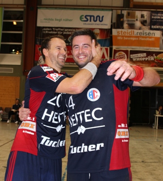Routinier Daniel Pankofer und Neuzugang Rasmus Hansen (rechts) waren die Garanten für den Sieg