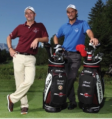 Golfprofessionals Christoph Günther und Marcel Haremza