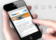Eine optimierte Version des Newsletters sorgt für die fehlerfreie Darstellung auf mobilen Endgeräten