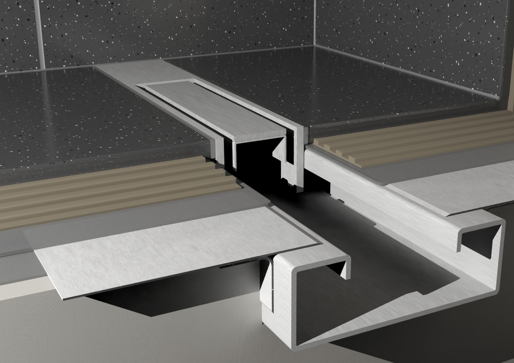 Schmaler Abfluss mit besonderem Design - Foto. ESS Schmaler Abfluss mit besonderem Design - Foto. ESS