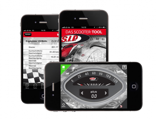 Agentur Junges Blut: Konzept, Design und Programmierung für neue App für SIP Scooter Shop