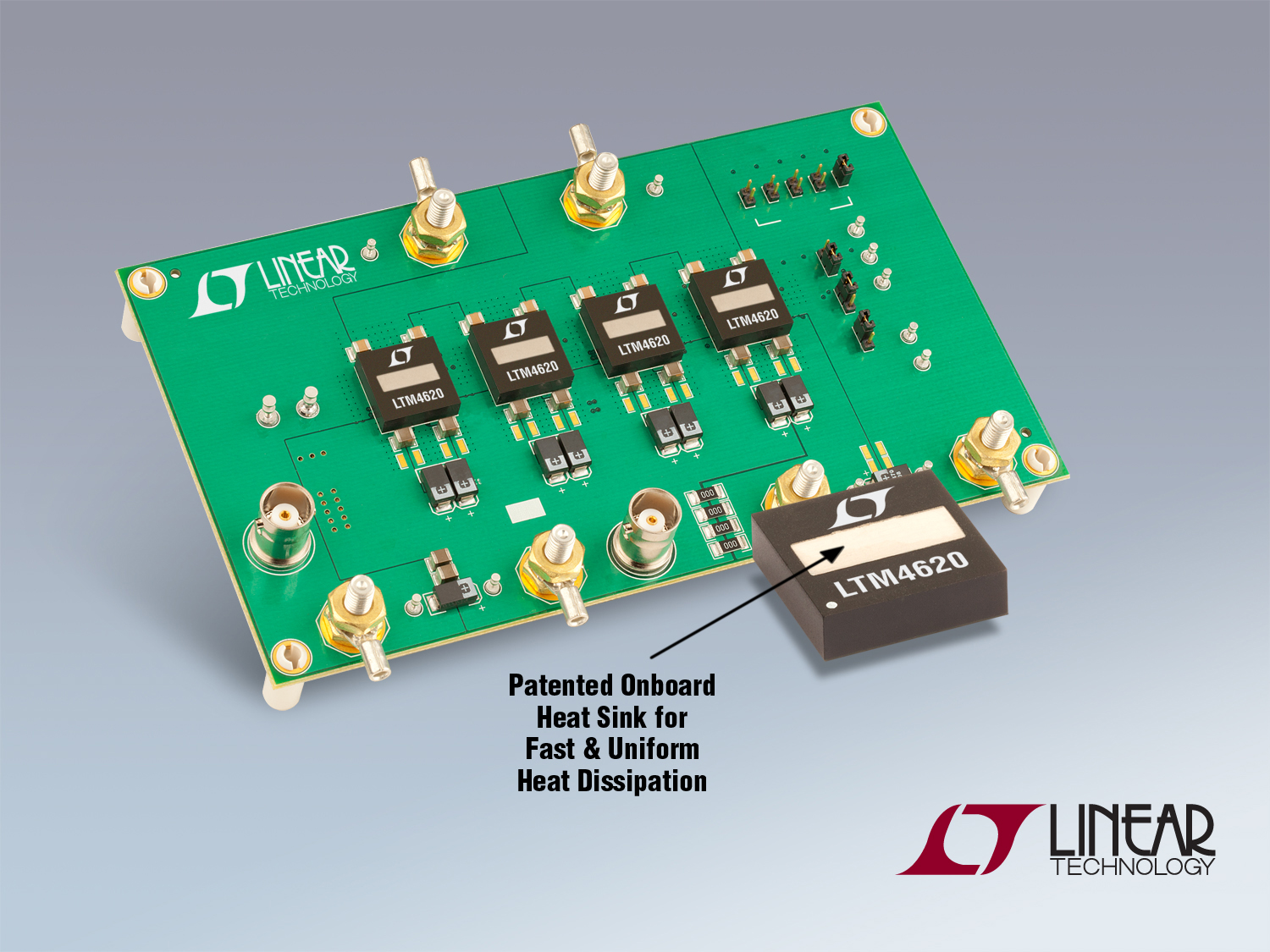 DC/DC-µModule®-Abwärtsregler mit integriertem Kühlkörper liefert bis zu 26A Ausgangsstrom DC/DC-µModule®-Abwärtsregler mit integriertem Kühlkörper liefert bis zu 26A Ausgangsstrom