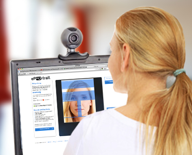 Passbilder selber machen - mit ePortrait online und per Webcam möglich Passbilder selber machen - mit ePortrait online und per Webcam möglich
