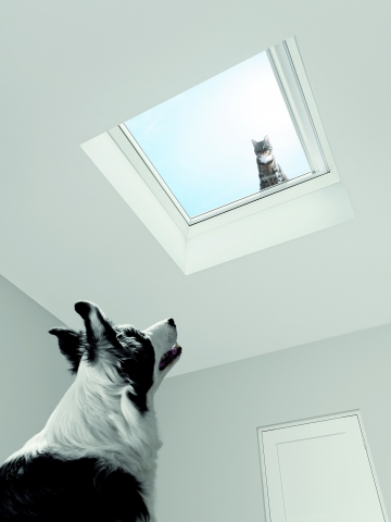 Mit dem VELUX Flachdach-Fenster sindüberraschende Ein- und Ausblicke garantiert. Mit dem VELUX Flachdach-Fenster sindüberraschende Ein- und Ausblicke garantiert.