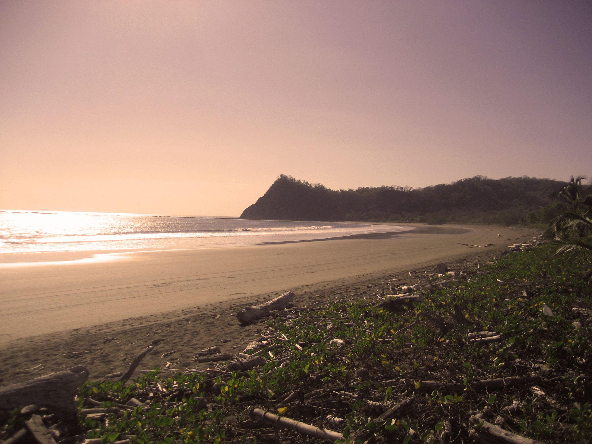 Sonnenuntergang am Strand von Costa Rica