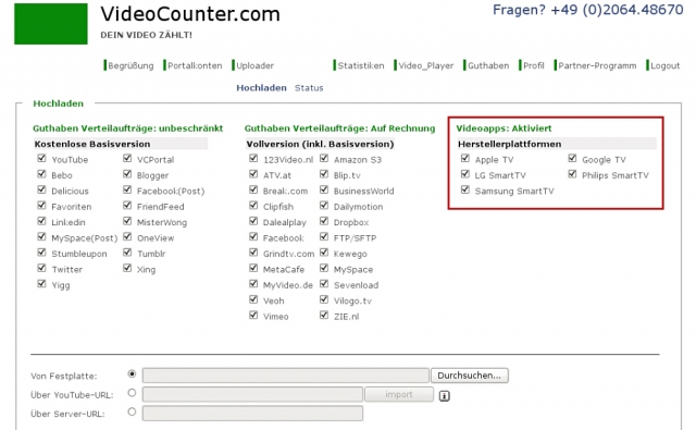 VideoCounter.com: Multiplattform-Videoapp für SmartTV und Tablet-PCs