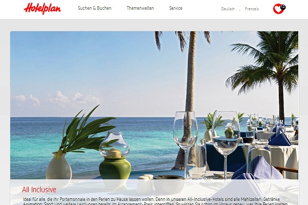 Auf Hotelplan.ch können User Flug und Hotel interaktiv zusammenstellen. Auf Hotelplan.ch können User Flug und Hotel interaktiv zusammenstellen.