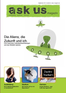 Pünklich zum Schuljahresbeginn in München: das neue Jugendmagazin ask us