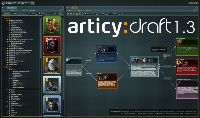 Game Design&Storytelling Tool articy:draft 1.3 Game Design&Storytelling Tool articy:draft 1.3