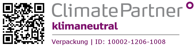 ClimatePartner Muster Label für klimaneutrale Verpackungen