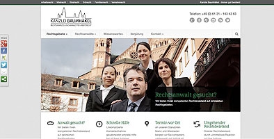 Rechtsanwaltskanzlei Baumhäkel launcht neue Homepage Rechtsanwaltskanzlei Baumhäkel launcht neue Homepage