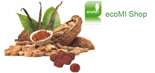 Handgemachte Schokoladenprodukte aus edlen Couvertüren gibt es im eco-mi Shop. Handgemachte Schokoladenprodukte aus edlen Couvertüren gibt es im eco-mi Shop.