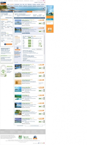 Screenshot der Website mit integriertem Reviews-Label