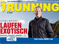 Das Cover des aktuellen Laufmagazins Das Cover des aktuellen Laufmagazins