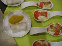 Fingerfood im ginger up Yogastudio