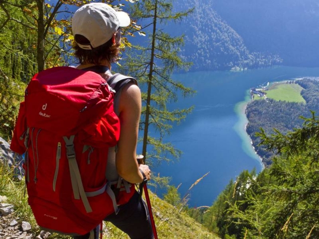 Blick vom Rinnkendlsteig auf den Königssee. Blick vom Rinnkendlsteig auf den Königssee.