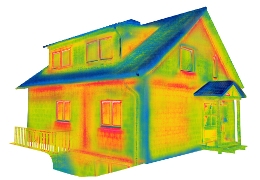 Thermografie-Aufnahmen (auch Wärmebilder genannt) zeigen schonungslos, wo das Haus am meisten Wärme 