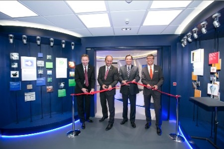 Eröffnung des Polyurethan-Showroom am BASF-Standort Lemförde (von links: Dr. Uwe Hartwig/GF BASF Pol