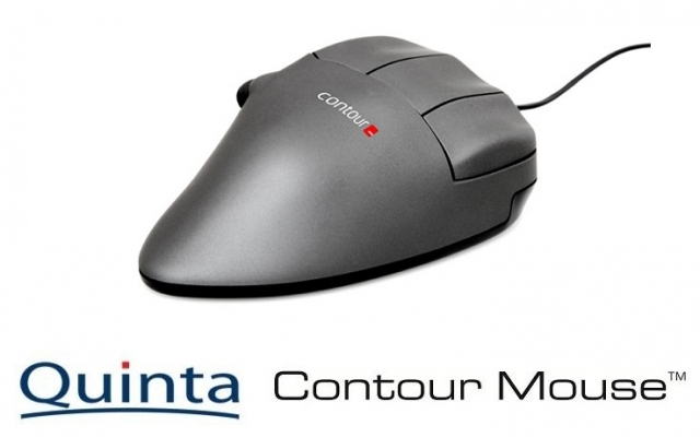 Die ergonomische Contour Mouse gibt es für Links- und Rechtshänder