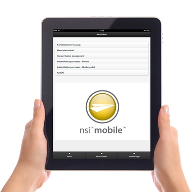 NSi Mobile stellt eine intuitive Bedienoberfläche für Smartphones und Tablet PCs bereit und greift a NSi Mobile stellt eine intuitive Bedienoberfläche für Smartphones und Tablet PCs bereit und greift a