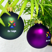 Weihnachtskugel mit Logo - Bedruckt