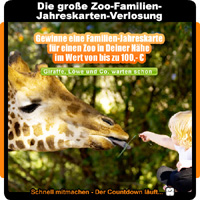 Die große Zoo-Familien-Jahreskarten-Verlosung