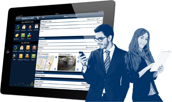 Mobility for SAP Inspection&Service benötigt keine Middleware und kann einfach an individuelle Unter Mobility for SAP Inspection&Service benötigt keine Middleware und kann einfach an individuelle Unter