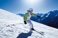 Carverin auf der Piste Carverin auf der Piste