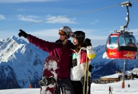 Pärchen auf der Piste