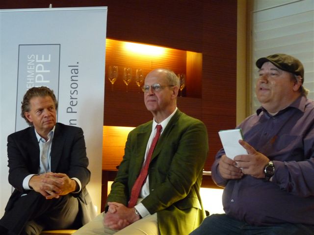 v.l.n.r.: Daniel Goffart, Ottheinrich von Weitershausen und Alexander Spies auf der PEAG PERSONALDEB v.l.n.r.: Daniel Goffart, Ottheinrich von Weitershausen und Alexander Spies auf der PEAG PERSONALDEB