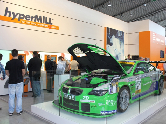 Hingucker auf der AMB: ein Show Car von ALPINA am OPEN MIND Messestand Hingucker auf der AMB: ein Show Car von ALPINA am OPEN MIND Messestand