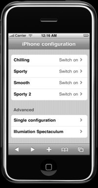 Iphone LED Control System