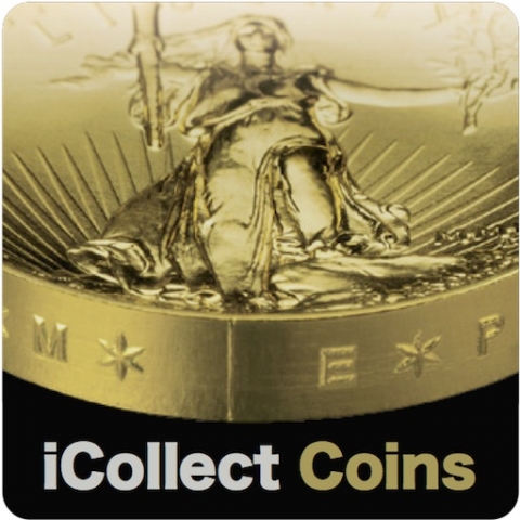 Das Logo der iCollect Coins App Das Logo der iCollect Coins App