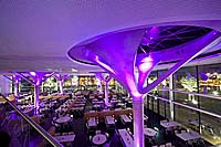 Das neu beleuchtete Mitarbeiterrestaurant von Boehringer Ingelheim