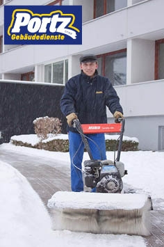 Die Bestandskunden der Gebäudedienste Portz GmbH schätzen den zuverlässigen Winterdienst des Hausmei