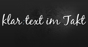 Logo: klar:text im Takt Logo: klar:text im Takt