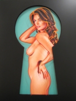 Mel Ramos - Peek a Boo 2. Light Box. Galerie Fluegel-Roncak. Mel Ramos - Peek a Boo 2. Light Box. Galerie Fluegel-Roncak.