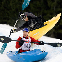 Snowkajaker in Action, am 28.3.2009 in Obertauern Snowkajaker in Action, am 28.3.2009 in Obertauern