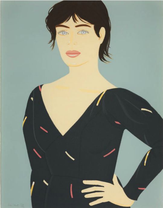 Alex Katz - Grey Dress. Galerie Fluegel-Roncak.