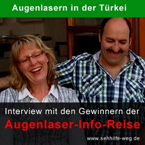 Gewinner der Augenlaser-Info-Reise im Interview Gewinner der Augenlaser-Info-Reise im Interview
