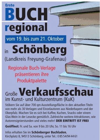 Neben der Buchmesse BUCHregional findet am 18. Oktober die Buchpräsentation Gabriel - Bayerwaldthril