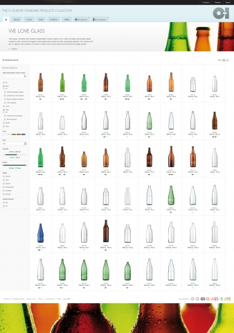 Der neue e-Katalog von O-I erleichtert den Kunden die Auswahl Der neue e-Katalog von O-I erleichtert den Kunden die Auswahl