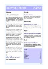 Newsletter SERVICE TRENDS 01 2009