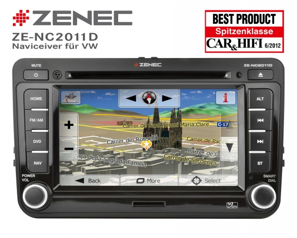 Zenec ZE-NC2011D: von Car&Hifi als Zenec ZE-NC2011D: von Car&Hifi als